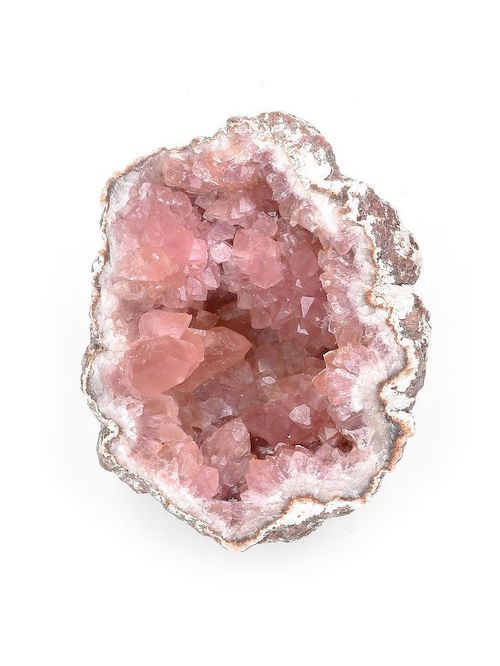 rose quartz geode